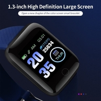 1.3 pouces écran tactile bracelet intelligent montre de sport étanche Fitness Tracker tension artérielle fréquence cardiaque moniteur d