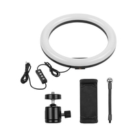 13 pouces LED Ring Light Fill-in Lamp Built-in 168pcs LED Beads 10W Dimmable 2700-5500K Color Temperature
