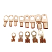 130pcs / boîte cosses de câble en cuivre robustes cosses d
