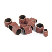 132pcs kit de ponçage de tambour kit de manchon abrasif cercle de papier de verre grain 80 avec mandrins en caoutchouc de 3, 175 mm mandrins de tambour tournevis tambour de ponçage et ensemble de manches pour outil rotatif