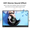 13.3 pouces Portable moniteur IPS écran 3840*2160 résolution avec support pliable intégré large compatibilité argent EU Plug