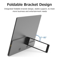 13.3 pouces Portable moniteur IPS écran 3840*2160 résolution avec support pliable intégré large compatibilité argent US Plug