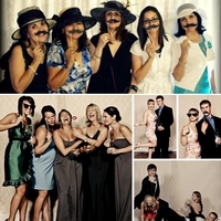 13pcs Set Lunettes Masque Chapeau noeud coulant pour anniversaire soirée de Noël soirée de mariage Couple Photos Creative Décoration Props photo