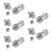 1/4 "-20 à 3/8" -16 Filetage Femelle Convertisseur Adaptateur à Vis Femelle Douille Réducteur