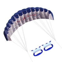 1.4 m Double ligne de vol colorée Wing Kite Stunt Power Kite Soft Giant Flying Kite Sports Beach Kite