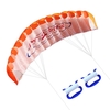 1.4 m Double ligne de vol colorée Wing Kite Stunt Power Kite Soft Giant Flying Kite Sports Beach Kite