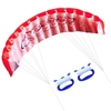 1.4 m Double ligne de vol colorée Wing Kite Stunt Power Kite Soft Giant Flying Kite Sports Beach Kite
