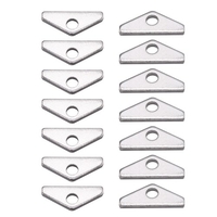 14 pc Chrome Valve couverture Mini onglets maintenir le remplacement pour Chevy BBC grand bloc 396 427 454 502