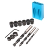 14pcs Kit de gabarit de trou de poche 8mm 10mm Guide de forage d