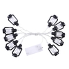 1, 5 mètres 10 LED Fairy String Light 2 * AA B-attery Powered Cell Opertaed Flexible Bendable Conception pliable Blanc chaud pour la fête à la maison (blanc chaud)