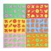 15 pièces Art peinture timbres éponge Stamper avec des motifs mignons apprentissage précoce outils de dessin pour enfants bambin artisanat bricolage