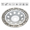 150mm 6 "Diamant 2 Rangée Segment Meule Disque Disque Bol Coupe Grinder Tasse 20mm Trou Intérieur pour Béton Granit Maçonnerie Pierre Céramique Terrazzo Marbre Bâtiment Industrie