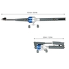 151cm Mini pêche pliante Rod pliable télescopique Fighing Pôle canne à pêche Bobine Combo avec leurres de pêche ligne Pêche à la carpe Tackle