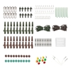 155PCS boîte de pêche Nouveau poids carpe Clips de sécurité Crochets Emerillons Rigs cheveux