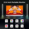 15.6 pouces moniteur Portable IPS écran 1920*1080 résolution 170° Angle de vision 60Hz taux de rafraîchissement grande compatibilité argent EU Plug