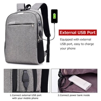 15.6 pouces sac à dos pour ordinateur portable grande capacité Anti-vol sac d
