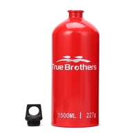 1.5L aluminium huile carburant bouteille alcool liquide gaz huile conteneur