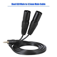 1.5m / 5ft Cord Câble audio double XLR mâle à 3, 5 mm Fiche mâle