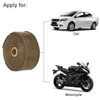 15m chaleur Wrap d’échappement collecteur descente 10 attaches pour câbles de 30cm pour voiture moto