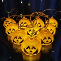 1.5m Halloween 10 LED Guirlandes De Citrouille Belle Mini Lanterne Lampe Home Party Décors De Noël