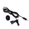 1.5m Mini Portable Lavalier Condensateur Microphone Clip-on Tie-clip Mic Filaire Microphone pour téléphone