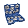 15pcs bouchon filtre à huile clé douille ensemble voiture main dissolvant trousse à outils 1/2 pouces 12.5mm carré lecteur voiture carburant dispositif de filtrage
