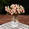 15Pcs Rose Buds Simulation Star Bractées Bouquet Soie