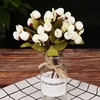 15Pcs Rose Buds Simulation Star Bractées Bouquet Soie
