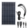 15W 8V 1.88A bricolage panneau solaire avec Port de sortie USB / Port femelle cc / Port mâle cc / Port Micro USB