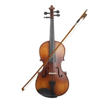 16 pouces électrique alto EQ épicéa bois avec arc chiffon de nettoyage boîte de transport pour adultes enfants débutant