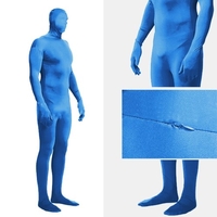 160cm bleu Chromakey bleu écran costume complet body Costume pour adultes hommes femmes 60-75KG Studio photographie Chromakey