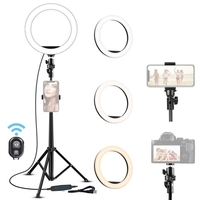 16cm / 6inch LED Vidéo Anneau Lumineux Lampe Dimmable 3 Modes d