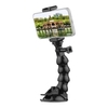 16cm/6.3in Support de ventouse flexible Support de téléphone à ventouse pour pare-brise Connecteur à vis 1/4 pouce rotatif à 360 ° avec support de téléphone pour caméra de sport Smartphone