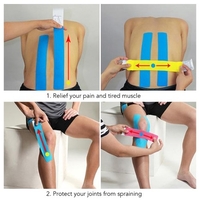 16ft sport bandage anti-allergique soutien musculaire athlétique bande soulagement de la douleur bande ruban adhésif attache tibia pour épaule genoux coudes