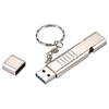 16GB USB3.0 U Disk Whistle USB Flash Drive 2-en-1 Design Portable U Disk Matériau en alliage de zinc Solide et durable Plug and Play Argent
