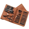 16pcs / set Nail Clipper Cutter Trimmer Ear Pick Kit de toilettage Ensemble de manucure