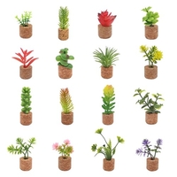 16pcs Mini Plantes Succulentes Artificielles Magnetics Aimants Pour Réfrigérateur