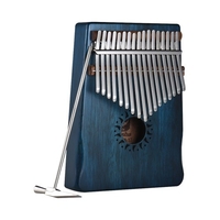 17-clé portable Kalimba Mbira pouce piano acajou instrument de musique en bois massif cadeau pour les amateurs de musique débutants étudiants