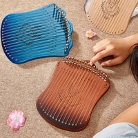 17 Harpe à cordes Hêtre solide Portable Harpe à bois