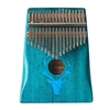 17 touches Kalimba Elk Thumb Piano avec marteau Instrument de musique portable Dreamy Elk Blue Color