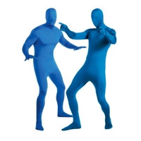 170cm bleu Chromakey bleu écran costume complet body Costume pour adulte hommes femmes 60-75KG Studio photographie Chromakey