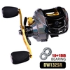 18 + 1 BB roulement de pêche Baitcast Reel Haute Vitesse 7.2: 1 Moulinet De Pêche Bait Cast Wheel Gauche/Droite Main Accessoire De Pêche