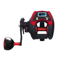 18 + 1 roulement à billes Rechargeable Baitcasting Reel 39.7LB Max Drag 6.4: 1 Baitcaster Moulinet de pêche avec système de freinage à 8 aimants