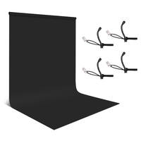 1.8 * 2.8m / 6 * 9ft Photographie Fond Écran Portrait Photographie Décors Photo Studio Props Durable Lavable avec 4pcs Clips Élastiques