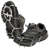 18 crampons de traction crampons femmes hommes anti-dérapant glace neige poignées avec pochette de rangement pour la marche randonnée pêche alpinisme