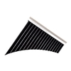 18 Pipe Pan Flute Panpipes C Key Pan Pipes avec embouchure pour les étudiants débutants