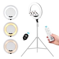 18 pouces LED Vidéo Anneau Lumière Dimmable 3000-7000K Télécommande