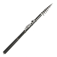 1, 8m / 2, 1m / 2, 4m / 2.7m / 3.0m / 3.6m pêche télescopique portable Rod fibre de carbone ultra léger Pêche rétractable pôle canne à pêche Carp Tackle Accessoires