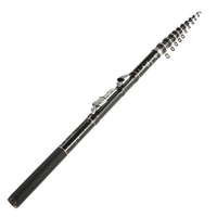 1, 8m / 2, 1m / 2, 4m / 2.7m / 3.0m / 3.6m pêche télescopique portable Rod fibre de carbone ultra léger Pêche rétractable pôle canne à pêche Carp Tackle Accessoires