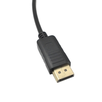 1.8M DP à DVI Adaptateur DisplayPort Display Port à DVI Câble Adaptateur Convertisseur Mâle à Mâle Câble Vidéo 1080P pour Moniteur Projecteur Affiche Noir